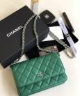 Сумка Ch*nel WOC Wallet On Chain Caviar Green